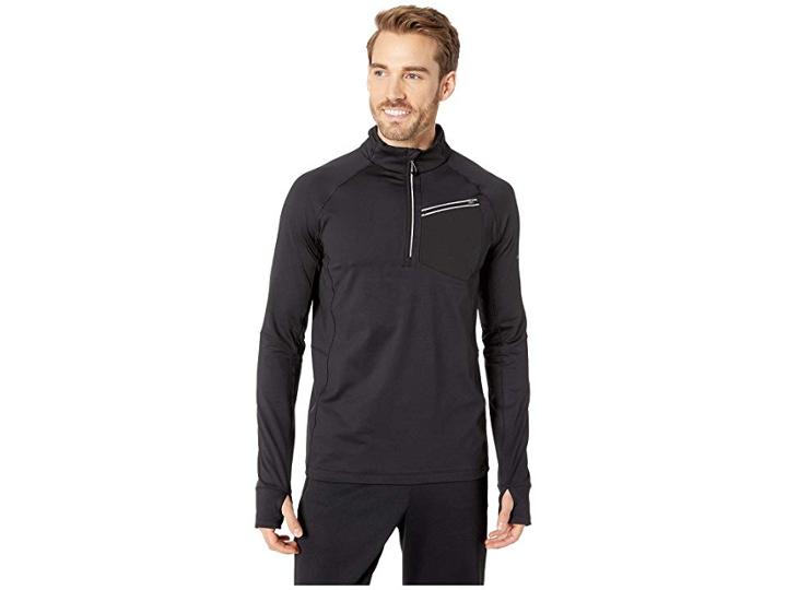 Obermeyer Flex 1/4 Zip Base Layer Top (black) Men's Clothing