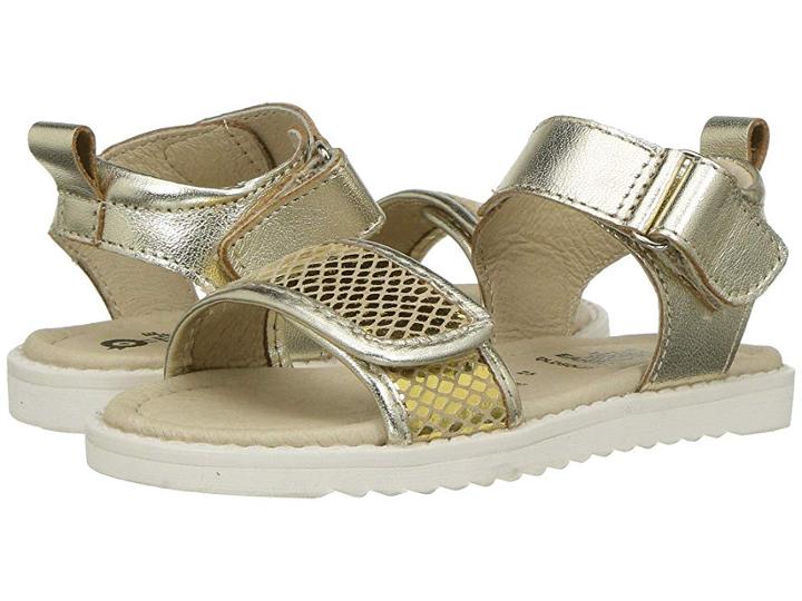 Old Soles Tish Sandal (toddler/little Kid) (gold Snake) Girls Shoes
