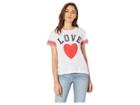 Chaser Love Vintage Jersey High-low Tee (white) Women's T Shirt