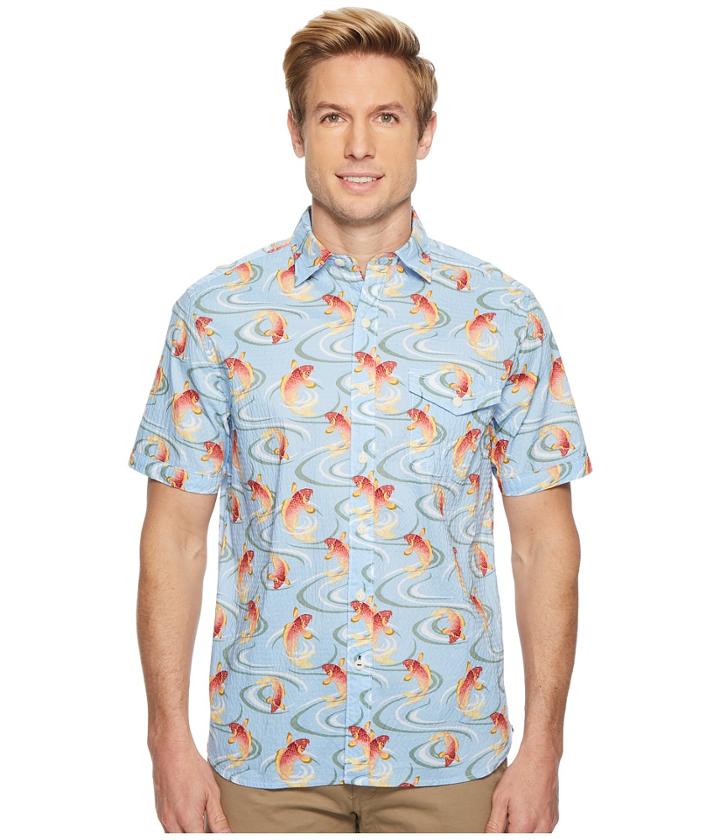 Tommy Bahama The Kois Of Summer Shirt (light Sky) Men's Clothing