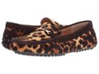 Lauren Ralph Lauren Briony Ii (leopard Haircalf/dark Brown Kid Suede) Women's  Shoes