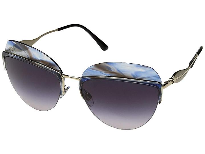 Giorgio Armani 0ar6061 (striped Violet/pink Gradient/dark Violet) Fashion Sunglasses