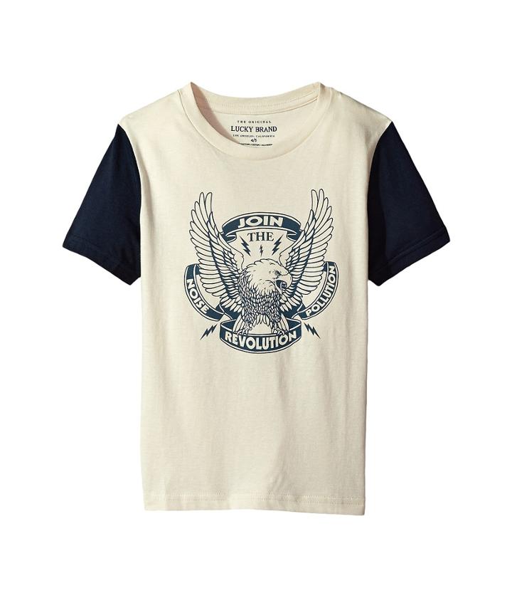 Lucky Brand Kids Noise Pollution Short Sleeve Graphic Tee (little Kids/big Kids) (birch) Boy's T Shirt
