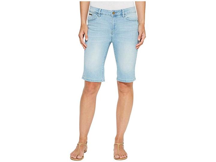 Ivanka Trump Denim Bermuda Shorts In Antique Bleach (antique Bleach) Women's Shorts