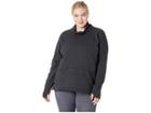 Shape Activewear Plus Size Ponchover Sweatshirt (charcoal Black) Women's Sweatshirt