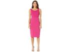 Betsey Johnson Scuba Crepe Midi Dress (pink) Women's Dress