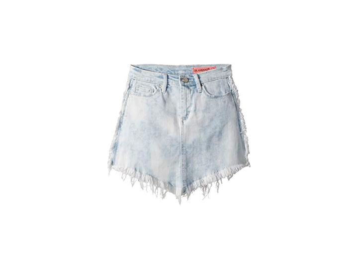 Blank Nyc Kids Cut Off Mini Skirt In Washed Gaze (big Kids) (washed Gaze) Girl's Skirt