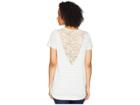 Cruel Lace Back Insert Hi-low Tee (light Blue) Women's T Shirt