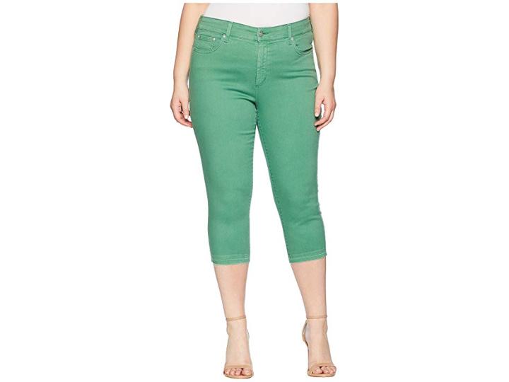 Nydj Plus Size Plus Size Capris W/ Released Hem In Cactus United States (cactus United States) Women's Jeans