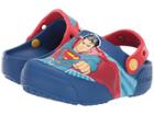 Crocs Kids Crocsfunlab Superman Lights Clog (toddler/little Kid) (blue Jean) Boys Shoes