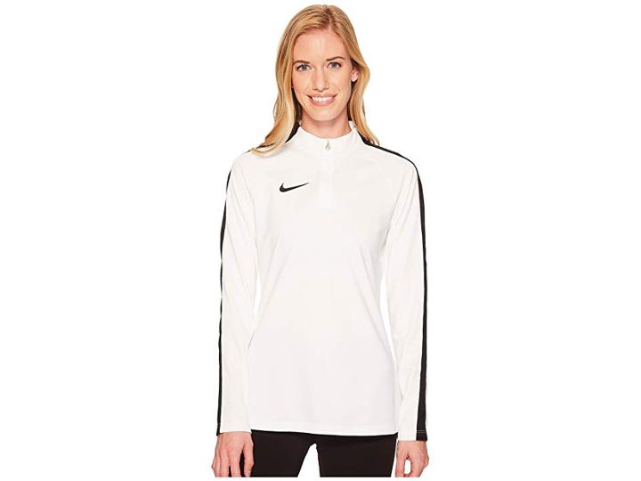 Nike Academy Soccer Drill Top (white/black/black) Women's Clothing