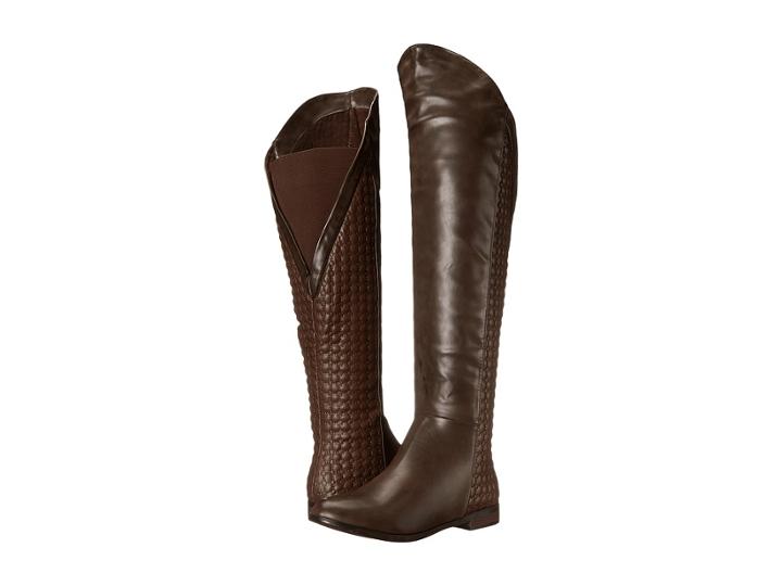 Chinese Laundry Racer Over The Knee Quilted Boot (coffee) Women's Boots