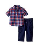 Ralph Lauren Baby Cotton Shirt Cargo Set (infant) (red Multi) Boy's Active Sets