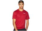 Nike Run Top Short Sleeve (red Crush/red Crush) Men's Clothing