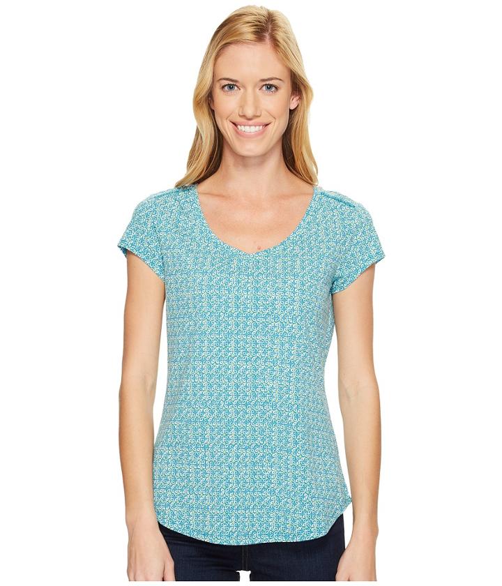 Royal Robbins Active Essential Talavera Short Sleeve Top (reservoir) Women's Short Sleeve Pullover