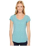 Royal Robbins Active Essential Talavera Short Sleeve Top (reservoir) Women's Short Sleeve Pullover