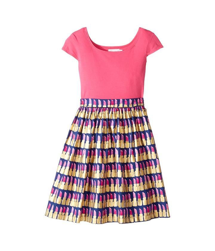 Fiveloaves Twofish Maddy Lipstick Dress (little Kids/big Kids) (hot Pink) Girl's Dress