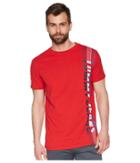Tommy Jeans Vertical Logo T-shirt (racing Red) Men's T Shirt