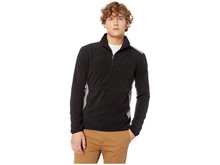 Quiksilver Aker 1/2 Zip Fleece (black) Men's Coat