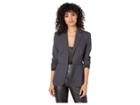 Bebe Pinstripe Oversized Blazer (gilly Pinstripe) Women's Jacket
