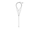 Steve Madden Double Strand Y Shaped Rhinestone Necklace (silver-tone) Necklace