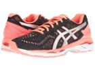 Asics Gel-kayano(r) 23 (black/silver/flash Coral) Women's Running Shoes
