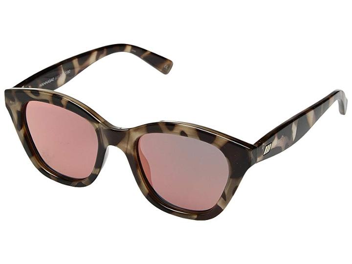 Le Specs Wannabae (volcanic Tortoise/coral Revo) Fashion Sunglasses