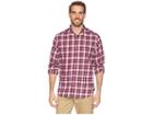 Nautica Long Sleeve Casual Brushed Twill Woven Shirt (rescue Red) Men's Long Sleeve Button Up