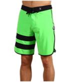 Hurley Phantom 60 Block Party Boardshort (neon Green) Men's Swimwear
