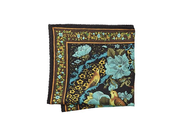 Eton Bird Pocket Square (green) Ties
