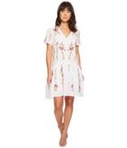 Catherine Catherine Malandrino Cyntia High-low Cotton Embroidered Dress (bright White) Women's Dress