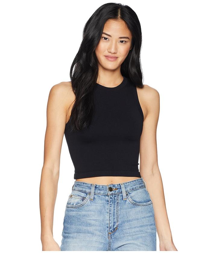 Free People Seamless Solid Brami (black) Women's Sleeveless