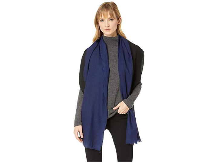 Love Quotes Travel Weight Cashmere Dip-dye Scarf (mood/black) Scarves