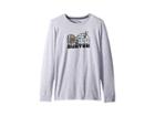 Burton Kids Cupajo Long Sleeve T-shirt (little Kids/big Kids) (gray Heather) Boy's T Shirt