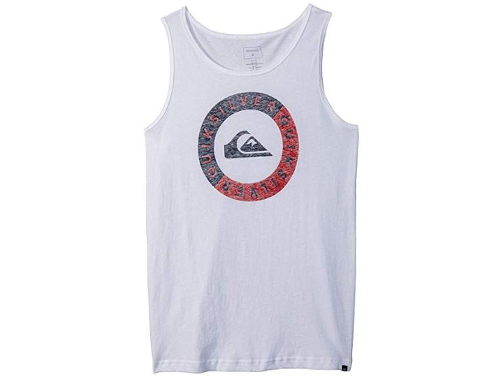 Quiksilver Kids Shores Away Tank Top (big Kids) (white) Boy's Sleeveless