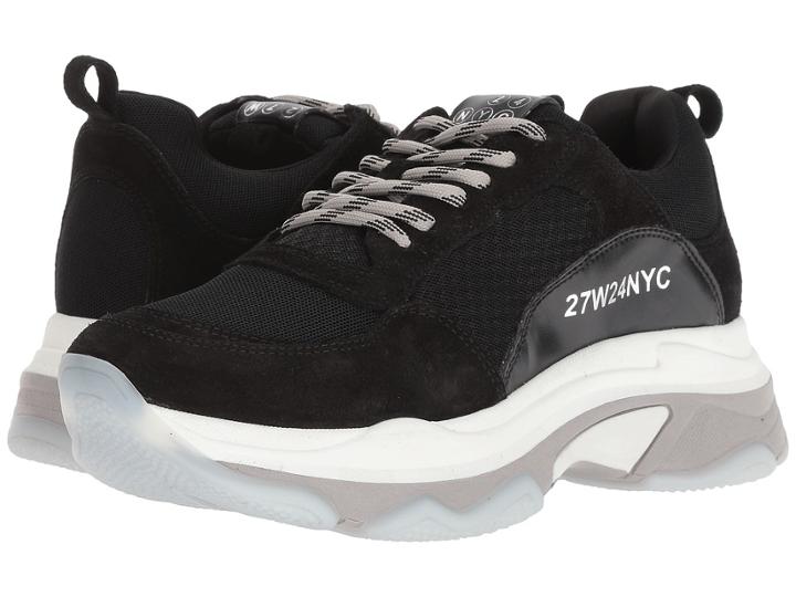 J/slides Ayla (black Leather) Women's Shoes