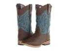 M&f Western Kids Open Range (little Kid) (brown/turquoise) Cowboy Boots