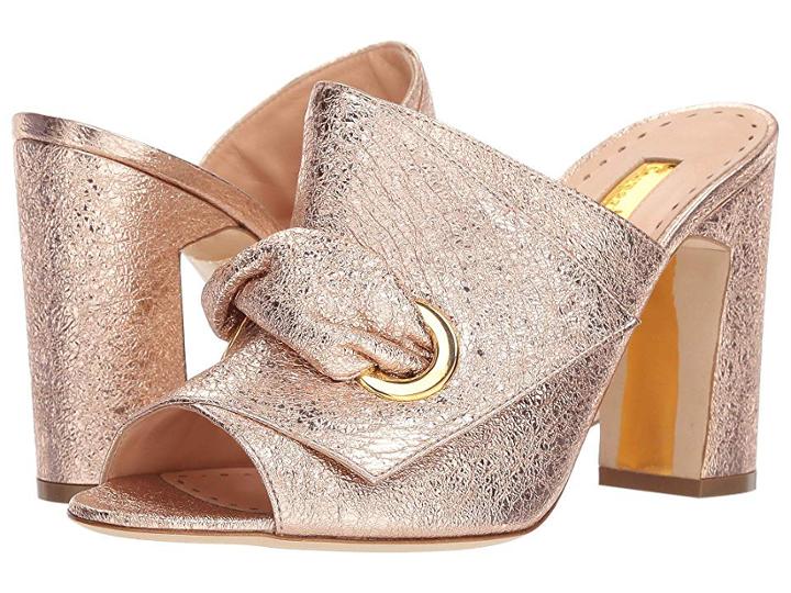 Rupert Sanderson Serena (rose Gold/crush Laminate) Women's Shoes