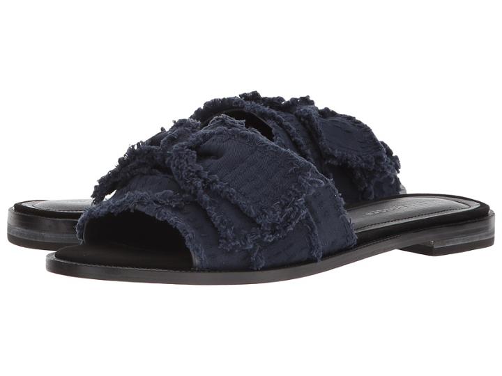 Kelsi Dagger Brooklyn Revere (black/navy Leather/denim) Women's Shoes