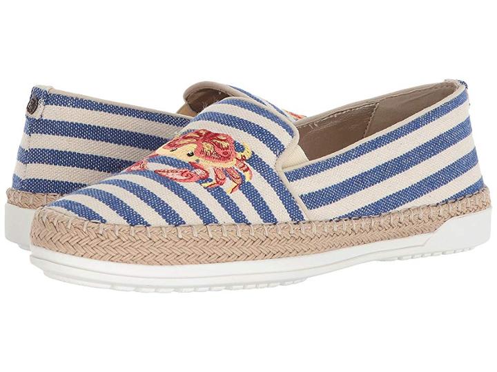 Anne Klein Zarenna (blue/natural Fabric) Women's Shoes