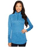 Columbia Outerspaced Iii Half Zip Top (phoenix Blue) Women's Long Sleeve Pullover