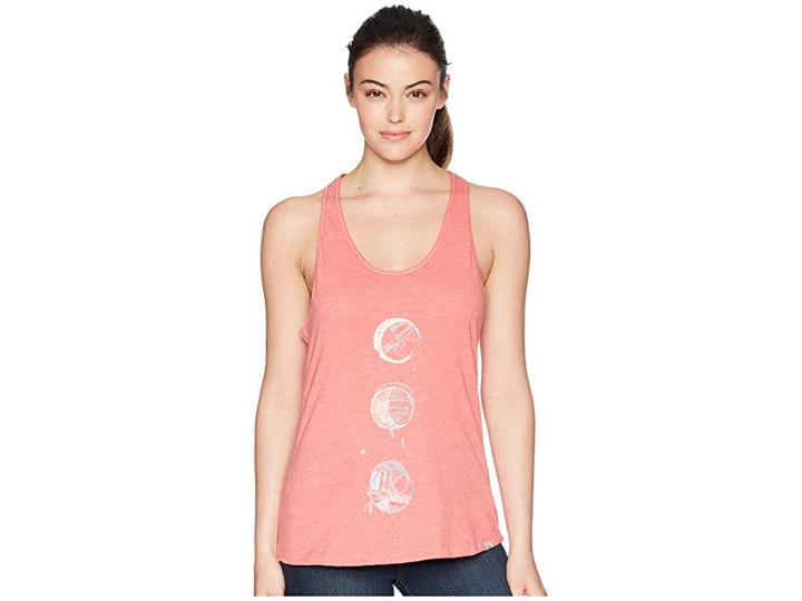 Prana Prana Graphic Tank Top (peach Gerberas) Women's Sleeveless