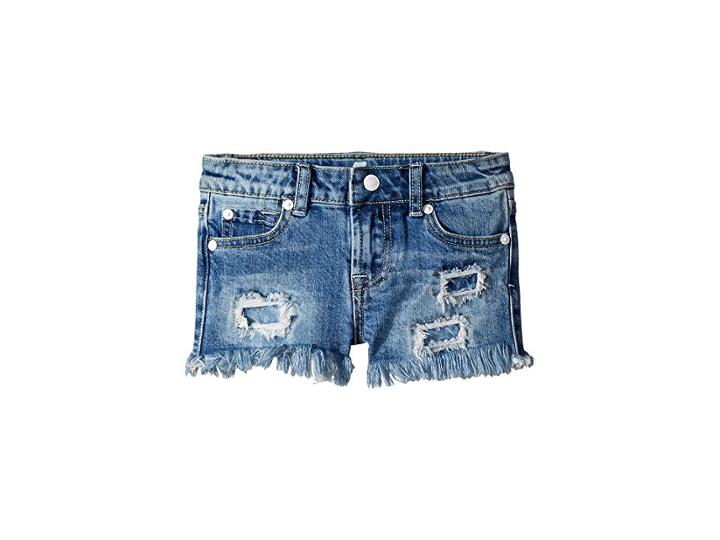 7 For All Mankind Kids Denim Shorts In Melbourne Sky (little Kids) (melbourne Sky) Girl's Shorts