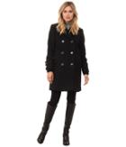 French Connection Double Breasted Boyfriend Jacket (black) Women's Coat