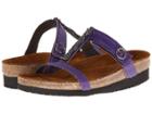 Naot Malibu (purple Leather) Women's Slide Shoes