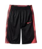 Nike Kids Dry Avalanche Print Basketball Short (little Kids/big Kids) (black/black/hot Punch) Boy's Shorts