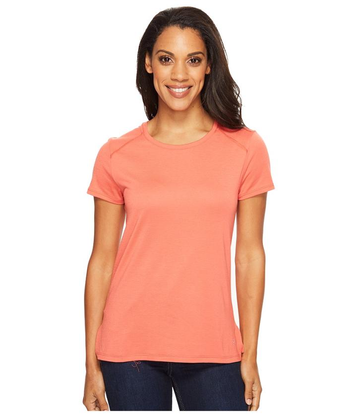 Mountain Hardwear Coolhiker Ac Short Sleeve Shirt (crab Legs) Women's Short Sleeve Pullover