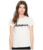 Romeo & Juliet Couture Amour Motif T-shirt (white) Women's T Shirt
