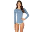 Roxy On My Board Long Sleeve Rashguard (blue Mirage) Women's Swimwear