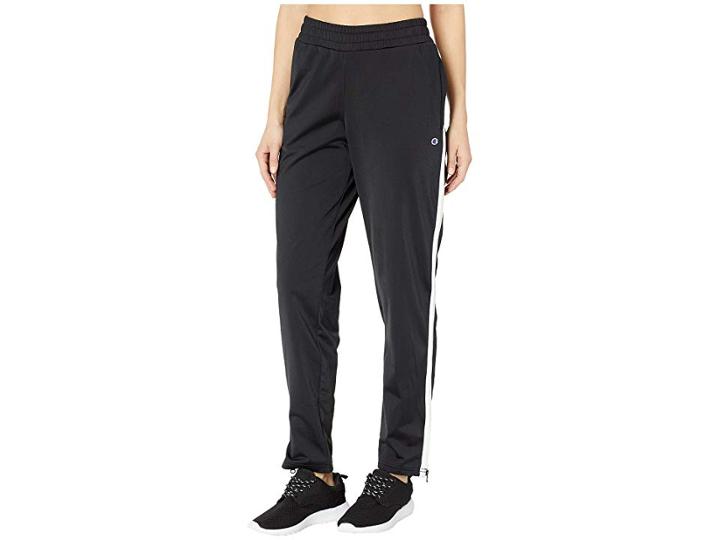 Champion Heritage Warm Up Ankle Pants (black/oxford Grey Heather) Women's Casual Pants